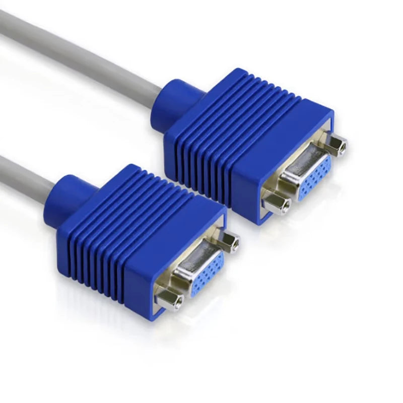 VGA Splitter Cable 1 Male to 2 Female HD15 Dual Monitor Adapter