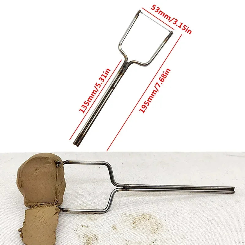 Stainless Steel U-Shaped Pottery Clay Cutter & Ceramic Slicer