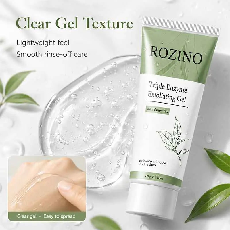 ROZINO Green Tea Triple Enzyme Exfoliating Gel 60g