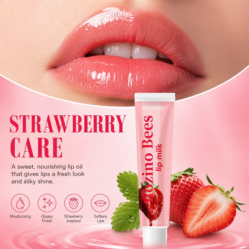 ROZINO Strawberry Lip Balm – 20g Moisturizing Lip Mask