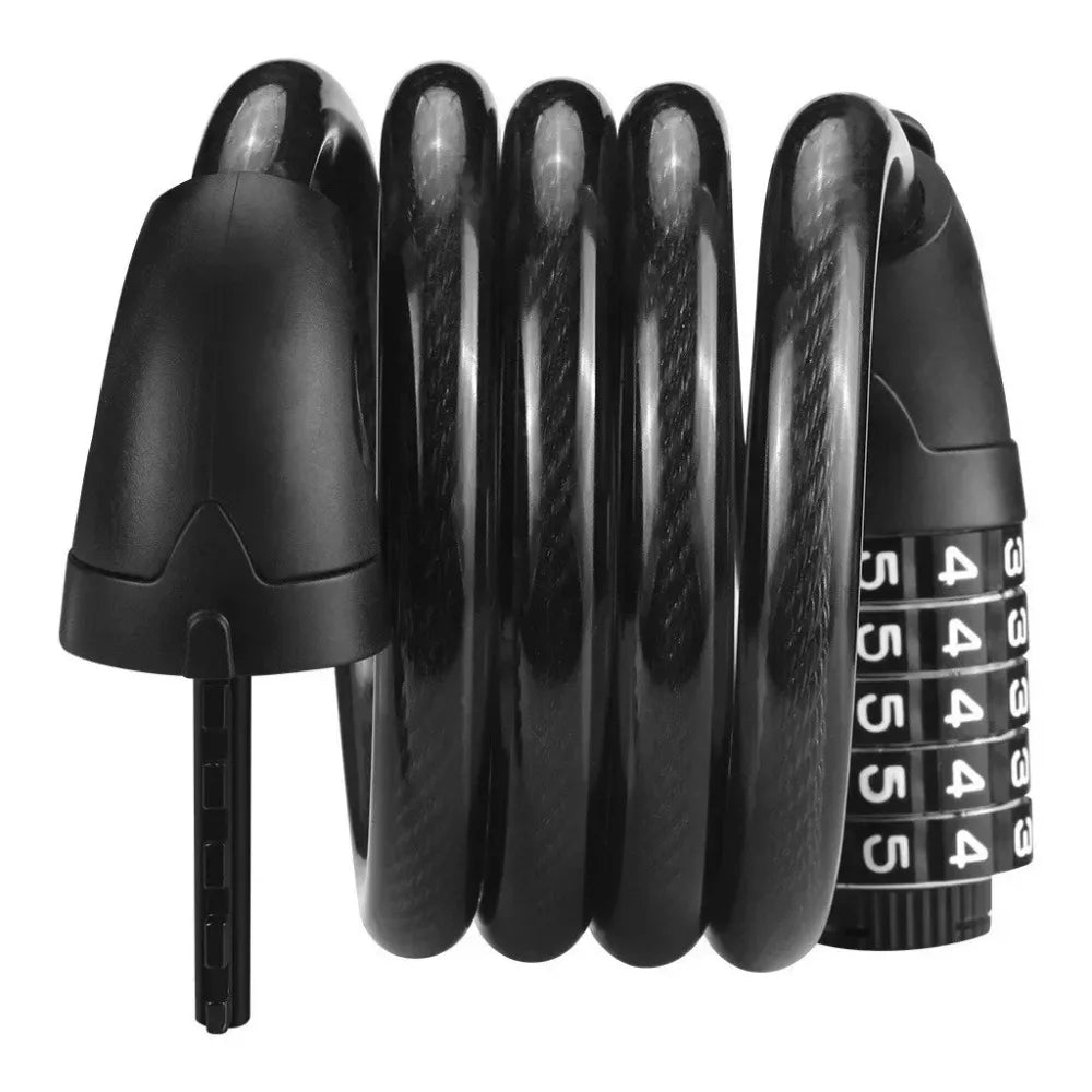 5-Digit Combination Steel Cable Bicycle Lock | Bike Security