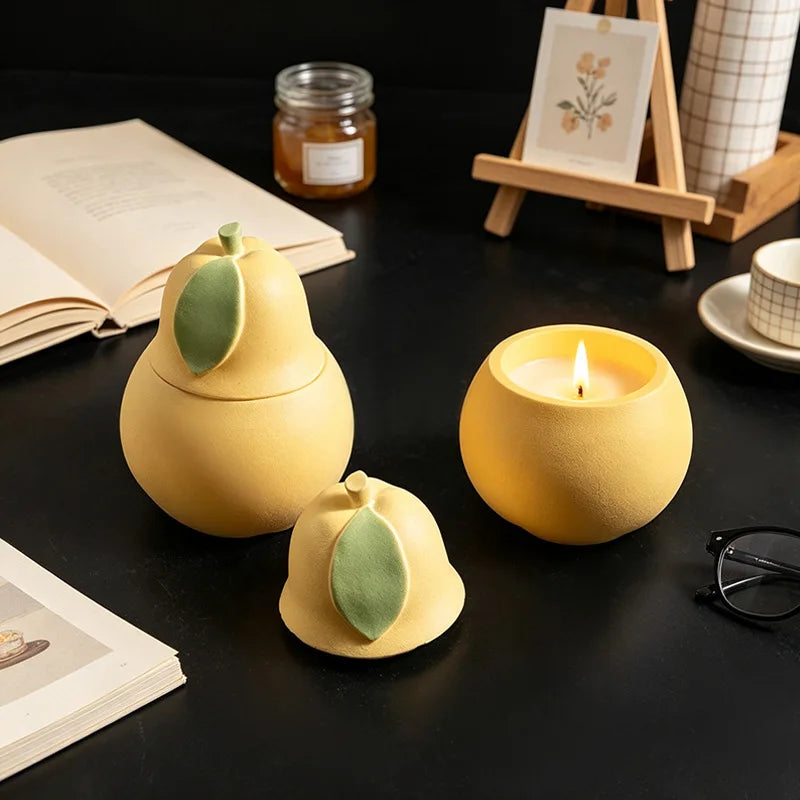 3D Fruit Silicone Molds – Pomegranate & Pear DIY Craft Set