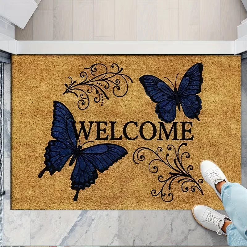 Welcome Entry Doormat – Anti-Slip Polyester Floor Mat
