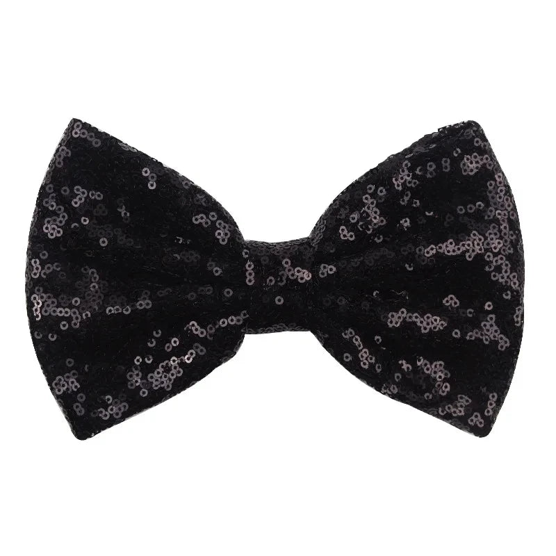 5-Pack Glitter Sequin Hair Bows – DIY Girls Hair Accessories
