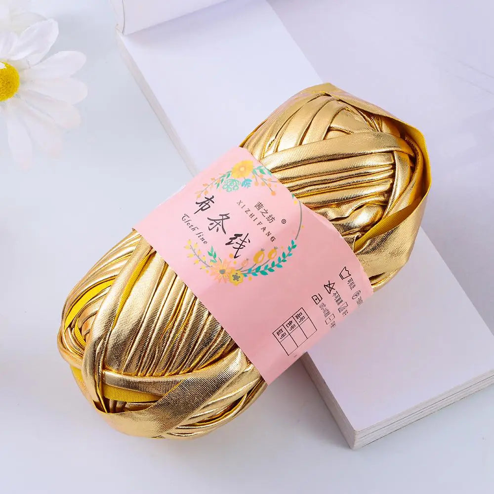 Shiny Magic Color Imitation Leather Crochet Yarn – 100g Ball