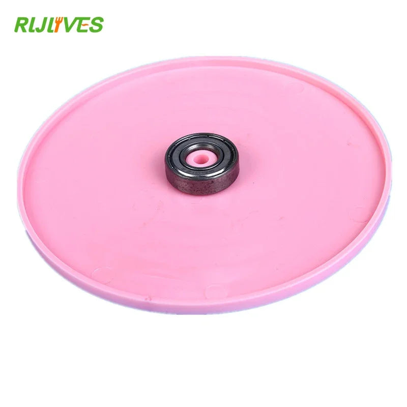 Pink Rotating Cake Turntable Stand – 14cm Round Platform
