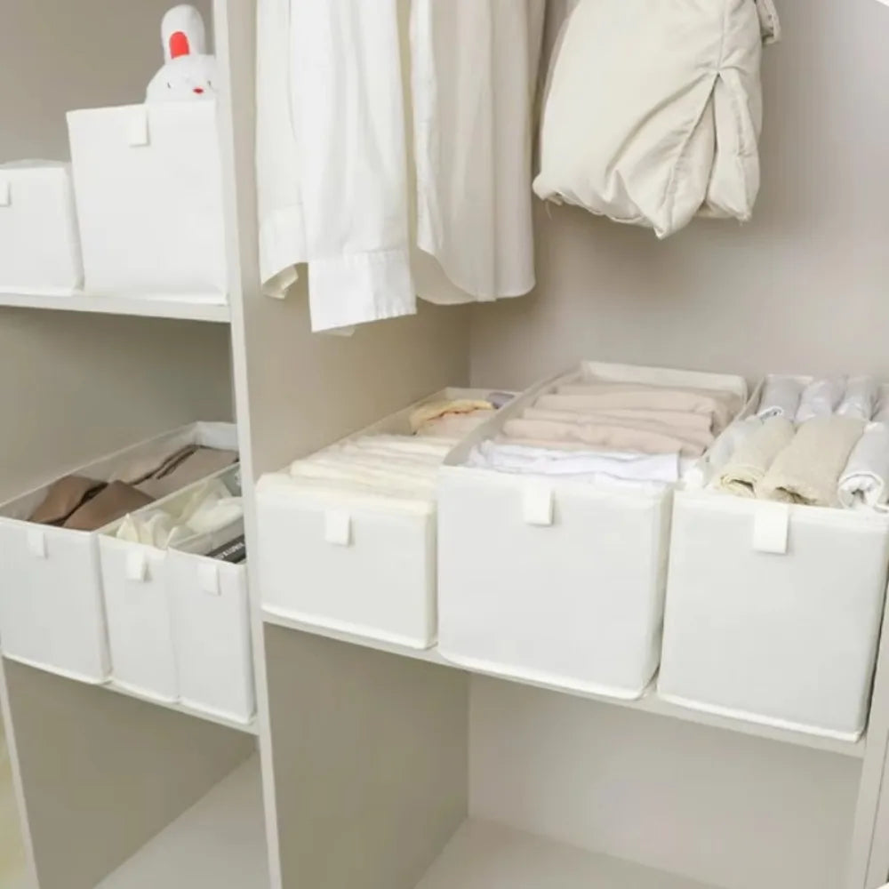 Foldable Fabric Storage Box with Handles – Washable Organizer