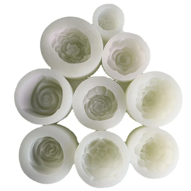 3D Flower Silicone Mold – Candle, Soap, Resin & Cake DIY