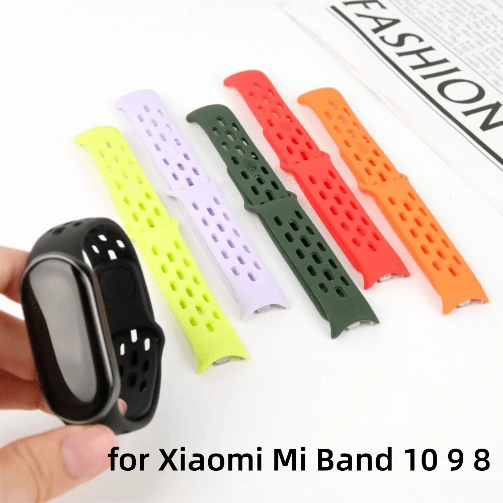TPU Sport Band for Xiaomi Mi Band 8 9 10 – Breathable Strap