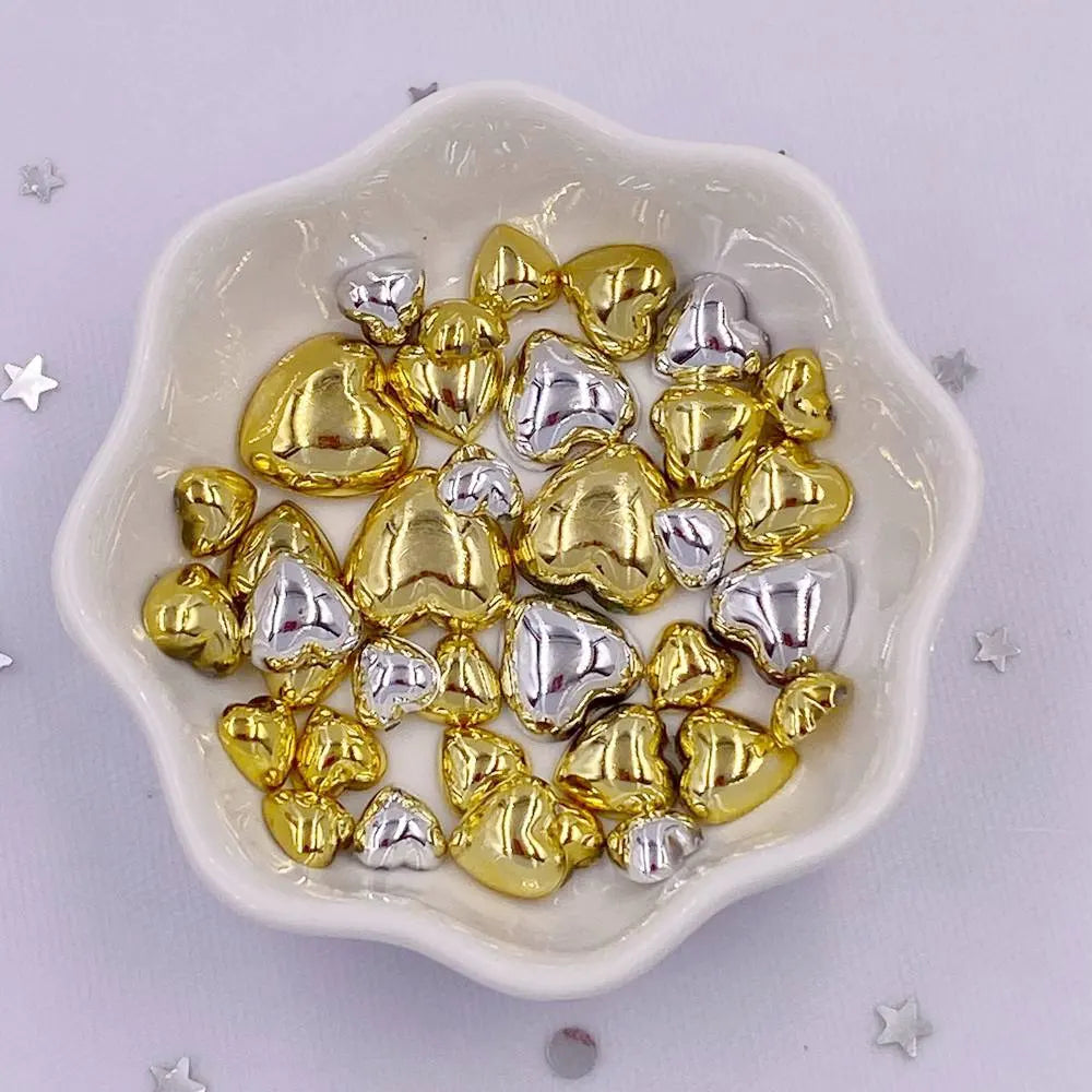 Resin Heart Flatback Crystal Gems 8mm 10mm 12mm – Craft Decor