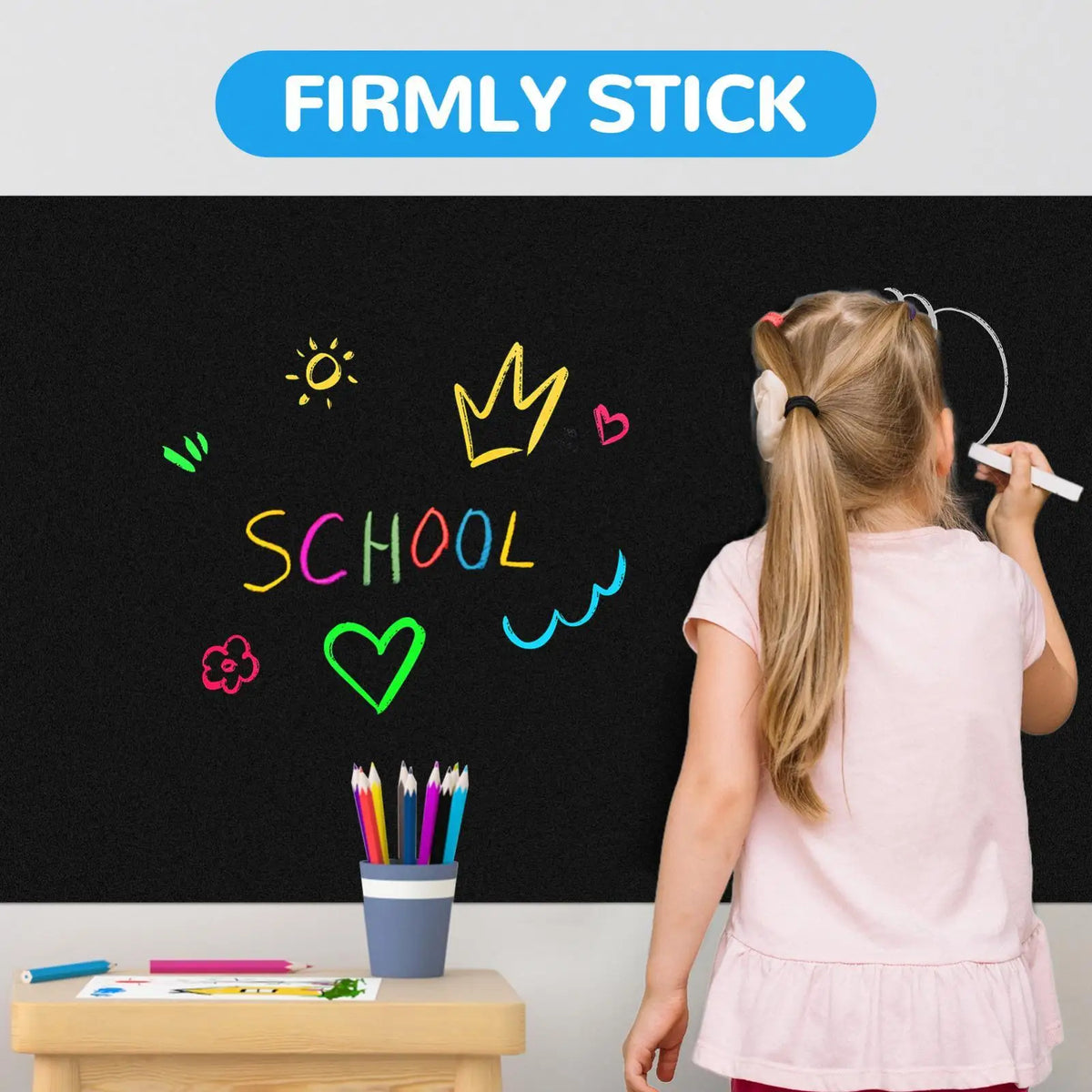 Magnetic Chalkboard Contact Paper Roll – Waterproof Wall Sticker