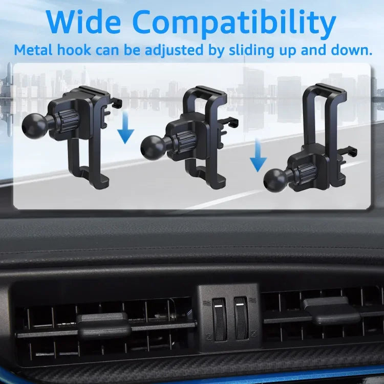 Car Air Vent Phone Mount | 17mm Ball Head Clip Holder