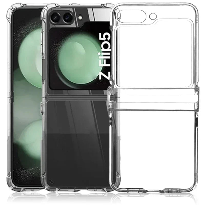 Clear PC Case Samsung Galaxy Z Flip 5 – Slim Shockproof Cover