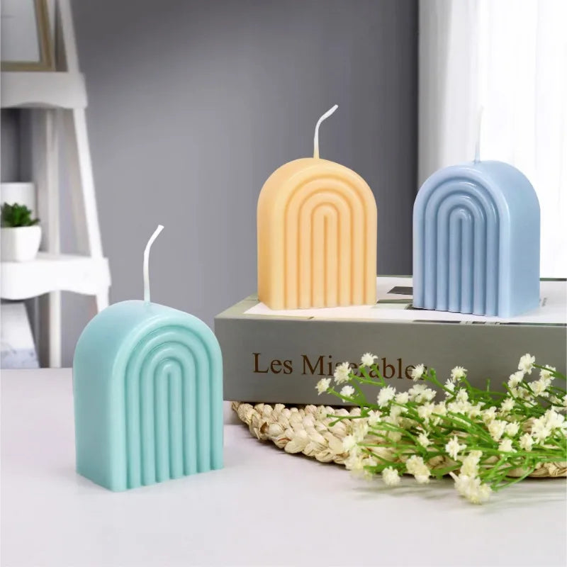 DIY Arch Candle Mould – Durable Acrylic Easy-Release Mold Kit