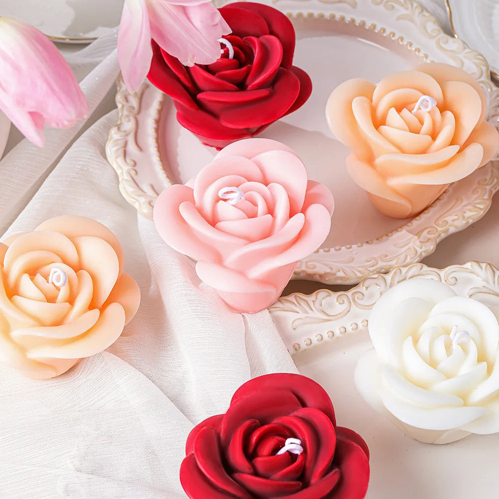 3D Rose Silicone Mold – Candle, Soap, Chocolate & Resin