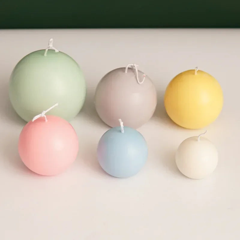 Spherical Candle Mold Kit – 5–10cm Round Ball Acrylic Molds