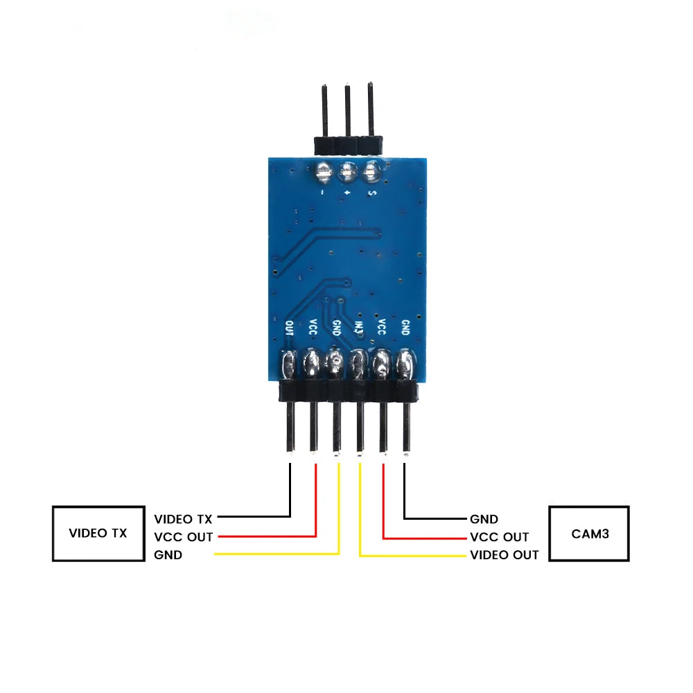 3-Channel Video Switcher Module | FPV UAV PWM DC 5–12V