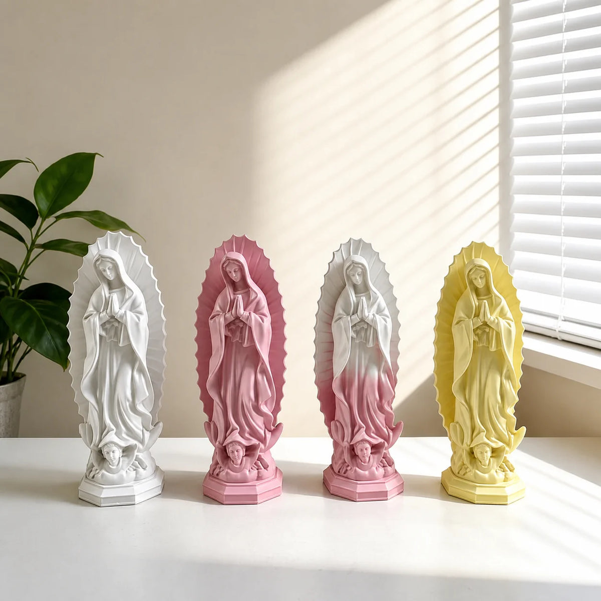 Our Lady of Guadalupe Resin Statue | Mexican Religious Decor