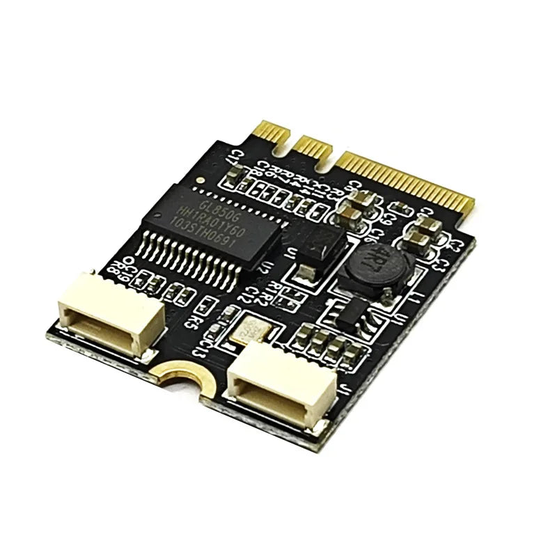 M.2 NGFF Key A/E to Dual USB 2.0 Adapter Card – 25cm Cable