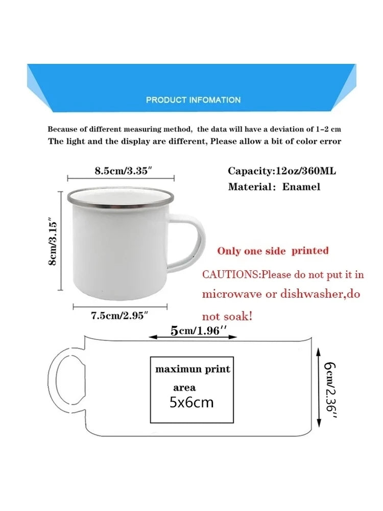 Super Dad Enamel Mug – Father's Day Coffee & Tea Cup Gift