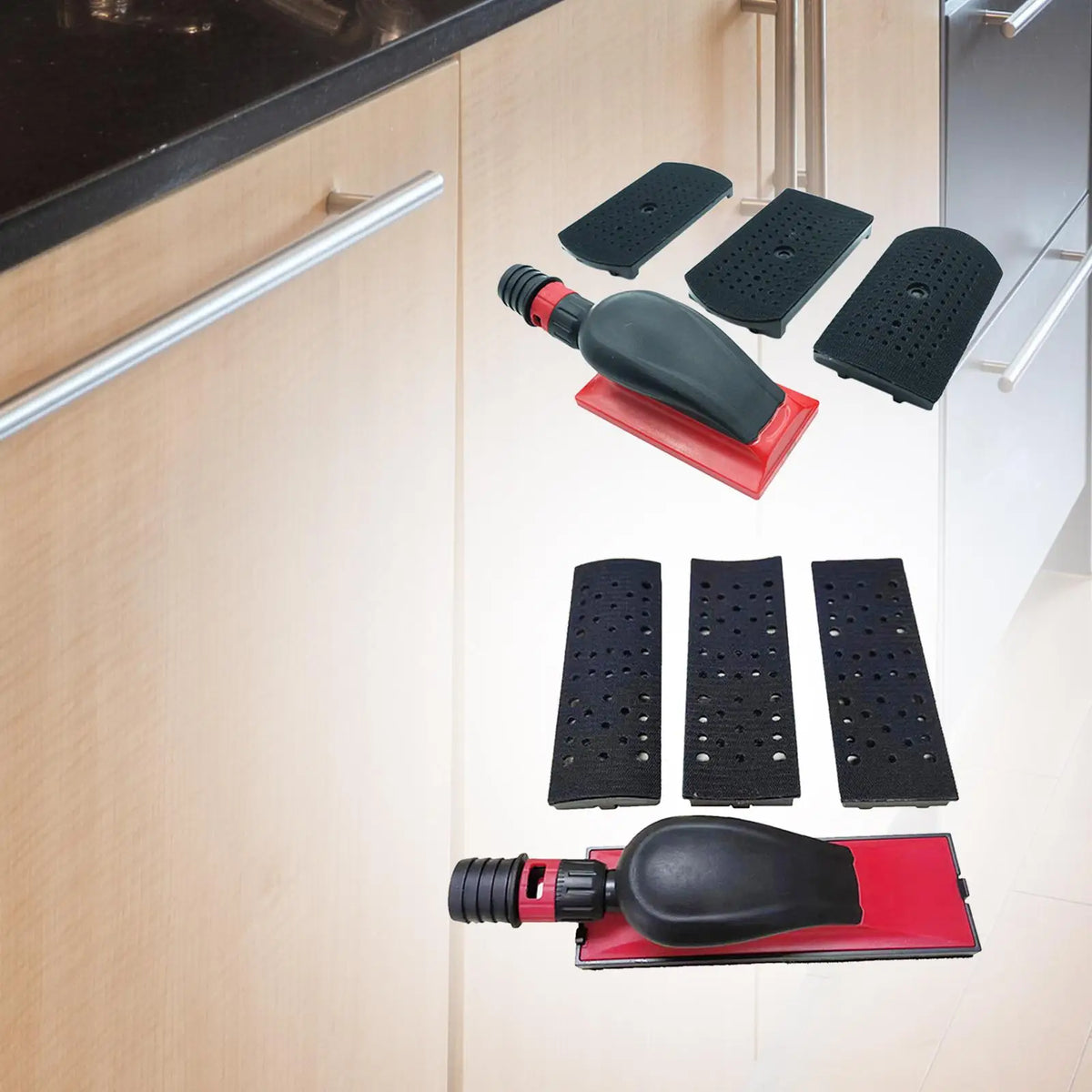 Adjustable Hand Sanding Block with Interchangeable Boards