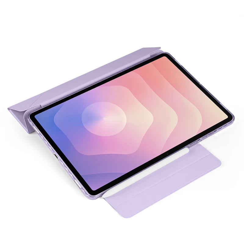 Samsung Galaxy Tab S11 11" Smart Fold PU Leather Acrylic Case