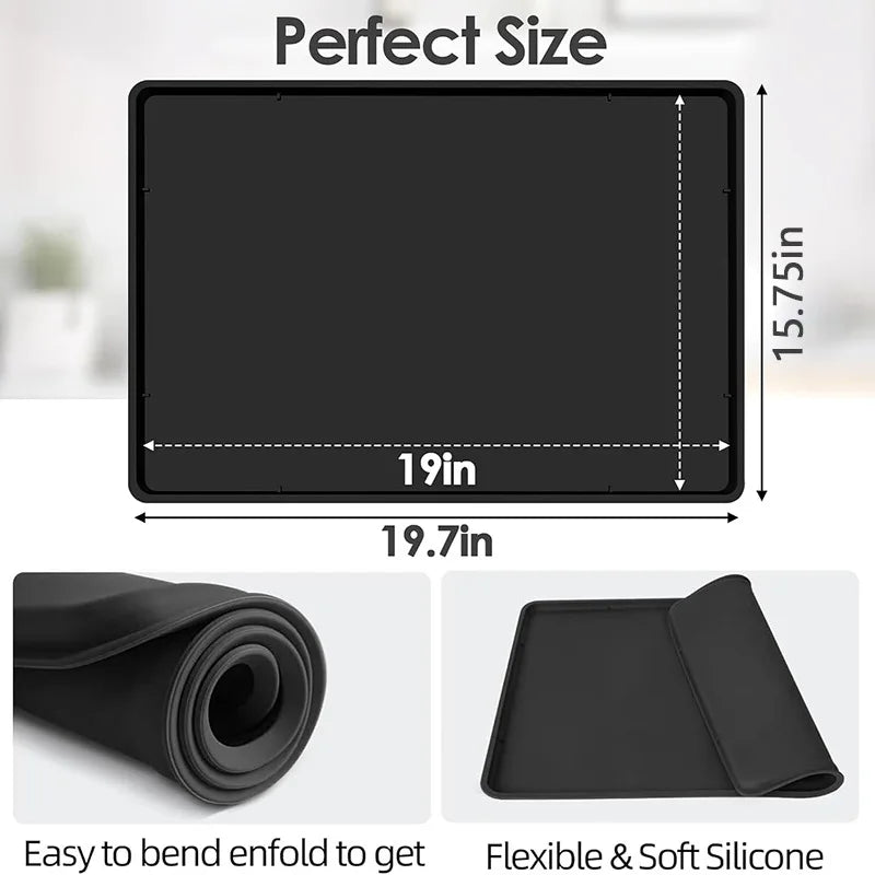 Silicone Coffee Mat – Anti-Slip Heat-Insulating Lip-Shaped Tray