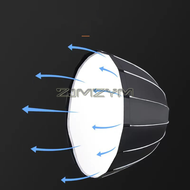 90cm Parabolic Softbox with Honeycomb Grid | Studio Flash