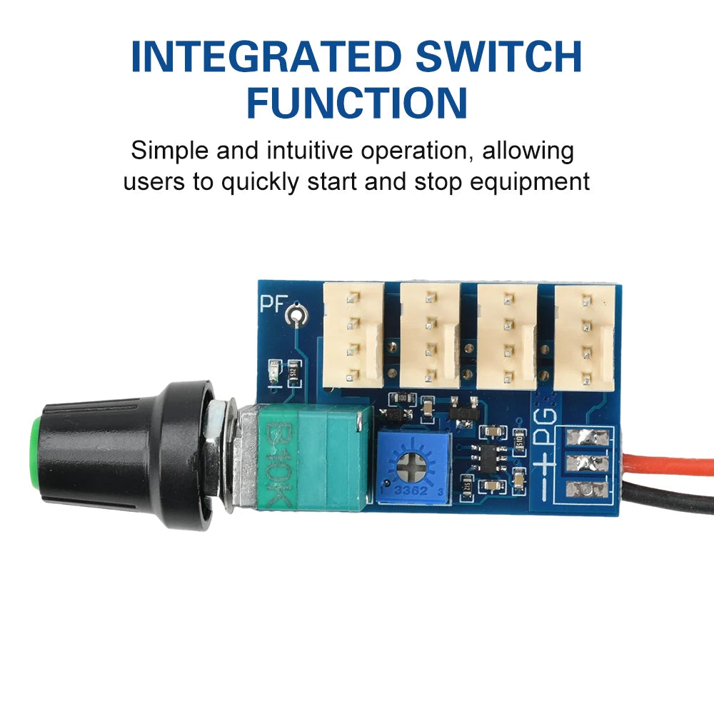 4-Channel DC 12V PWM Fan Speed Controller – Manual Knob