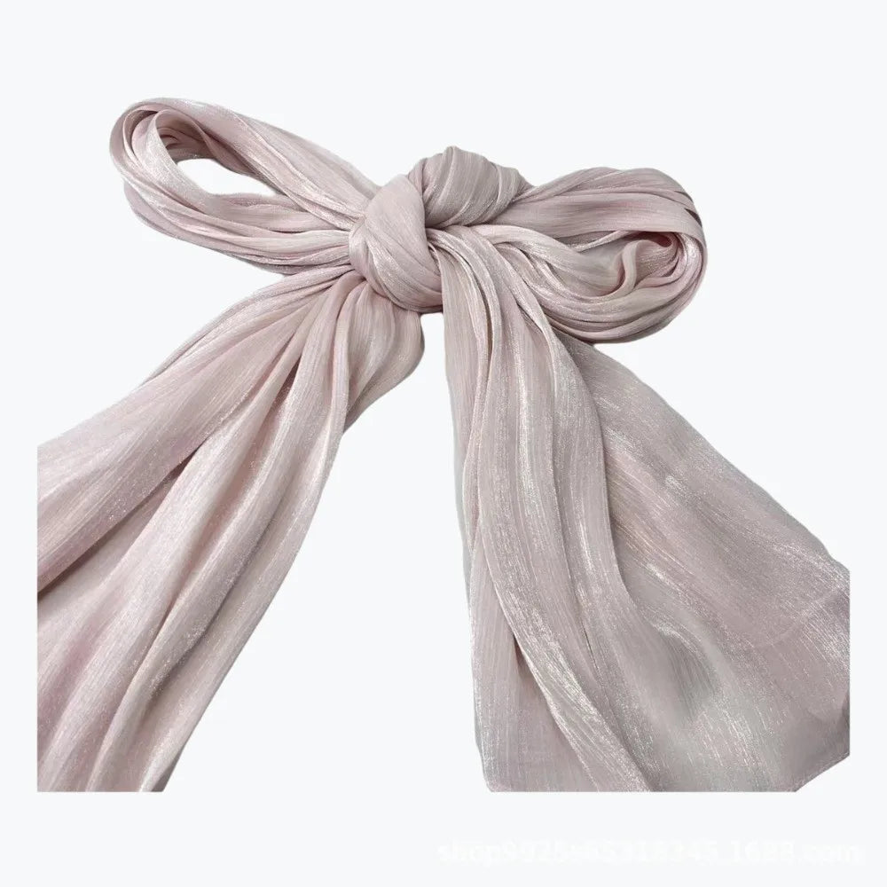 Women's Solid Chiffon Hijab Long Scarf Shawl – Sheer & Soft