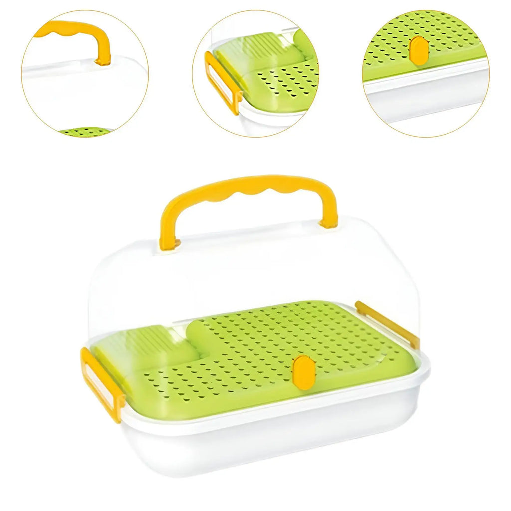 Turtle Tank Aquarium Terrarium with Lockable Lid | Reptile