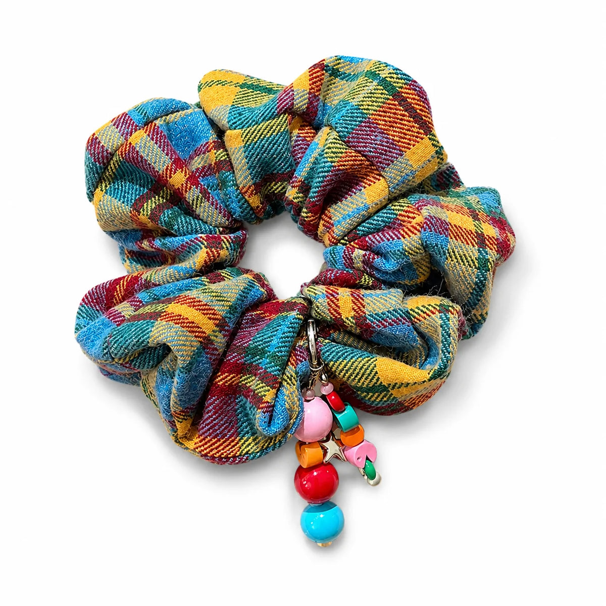Rainbow Grid Hair Hoop – High Ponytail Headband for Women