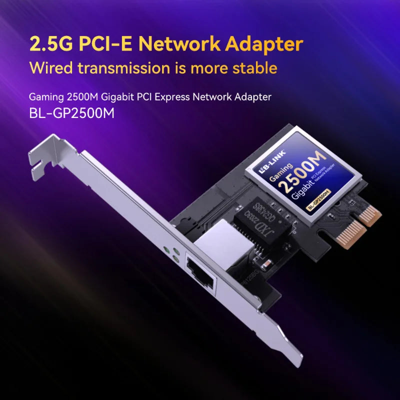 OULLX 2.5Gbps PCIe Network Card RJ45 LAN Adapter