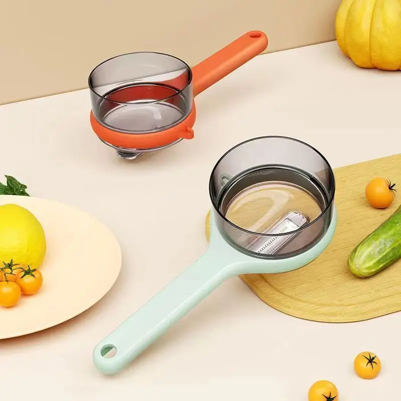 Fruit Vegetable Peeler with Built-In Storage Bucket