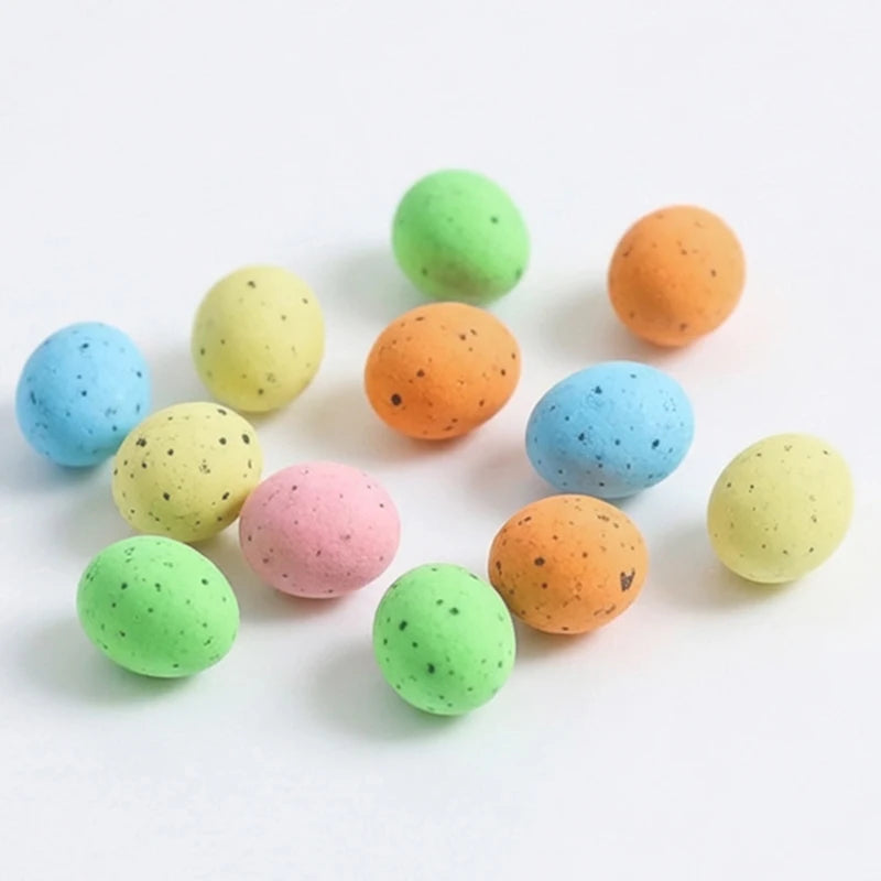 100-Pack Mini Foam Easter Eggs – Multicolor DIY Craft Décor