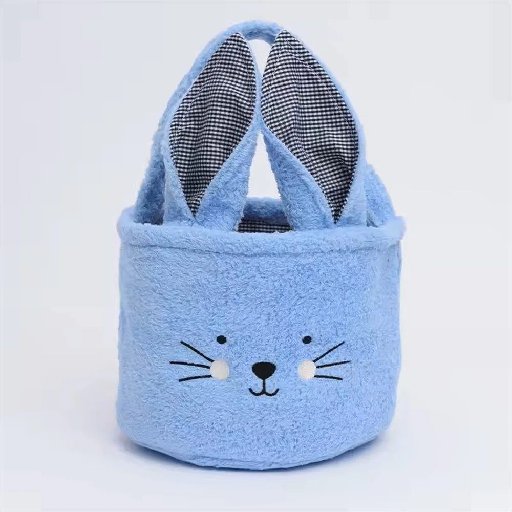 Cute Plush Easter Basket with Handle – Candy & Gift Bag