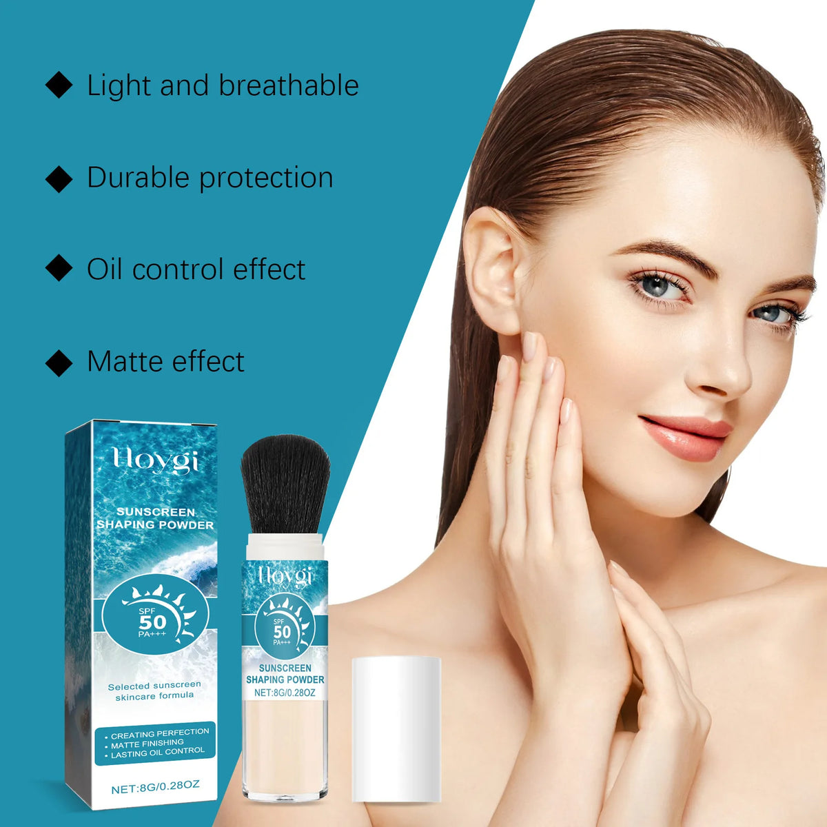 Hoygi SPF50 Sunscreen Loose Setting Powder – Matte Oil Control