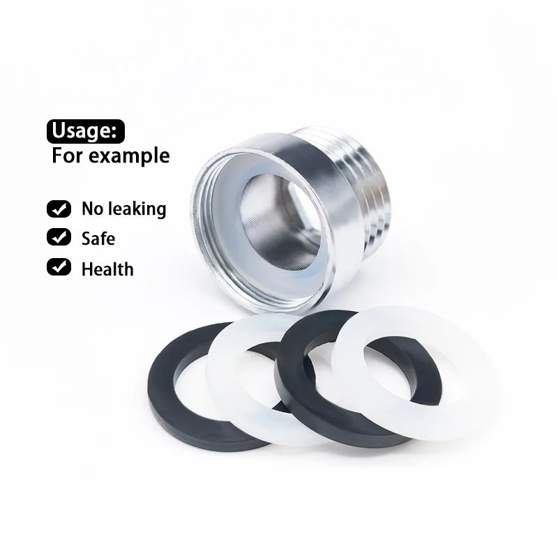 50-Pack M22 M24 Rubber Flat Gasket Aerator O-Ring Seals