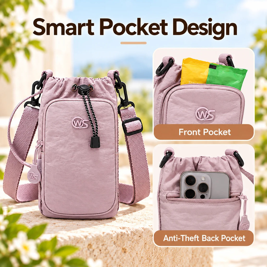 Women's Mini Crossbody Phone Bag | Multi Pocket Travel Pouch