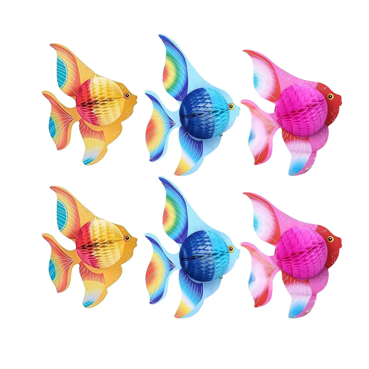 Tropical Ocean Honeycomb Party Centerpieces | Set of 6, 10 or 12