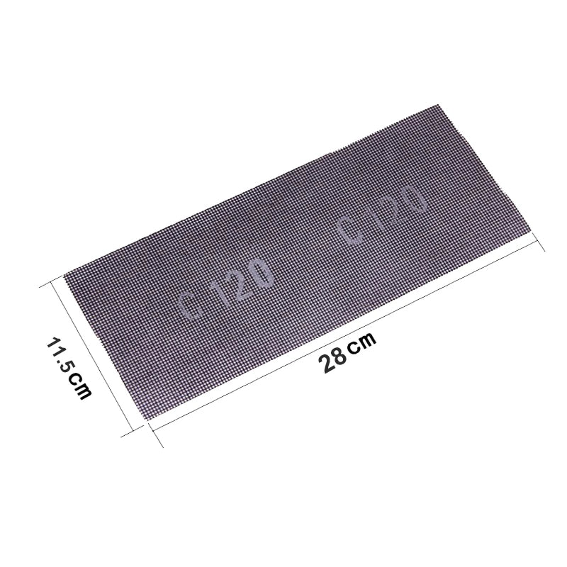 Abrasive Mesh Sanding Net 115×280mm – Anti-Clog Grinding Sheet