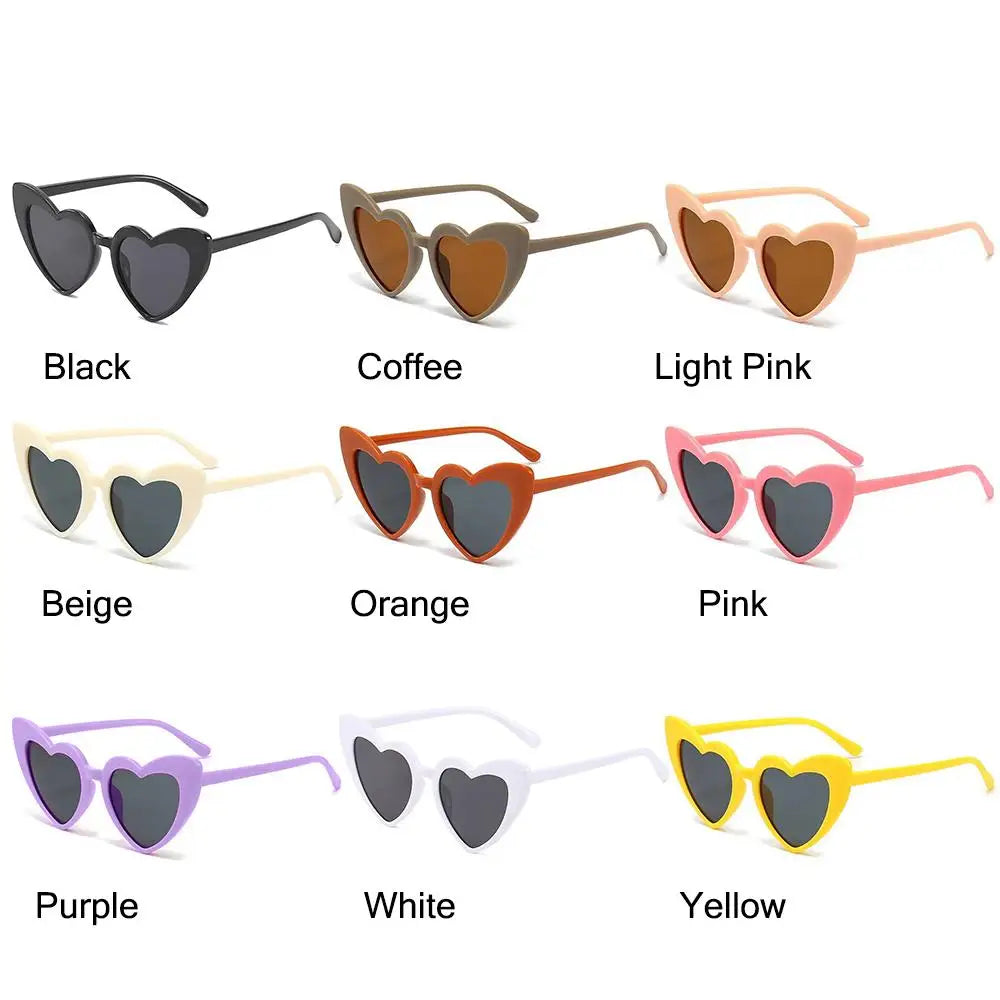 Kids Heart-Shaped Sunglasses UV400 – Toddler Ages 3–9
