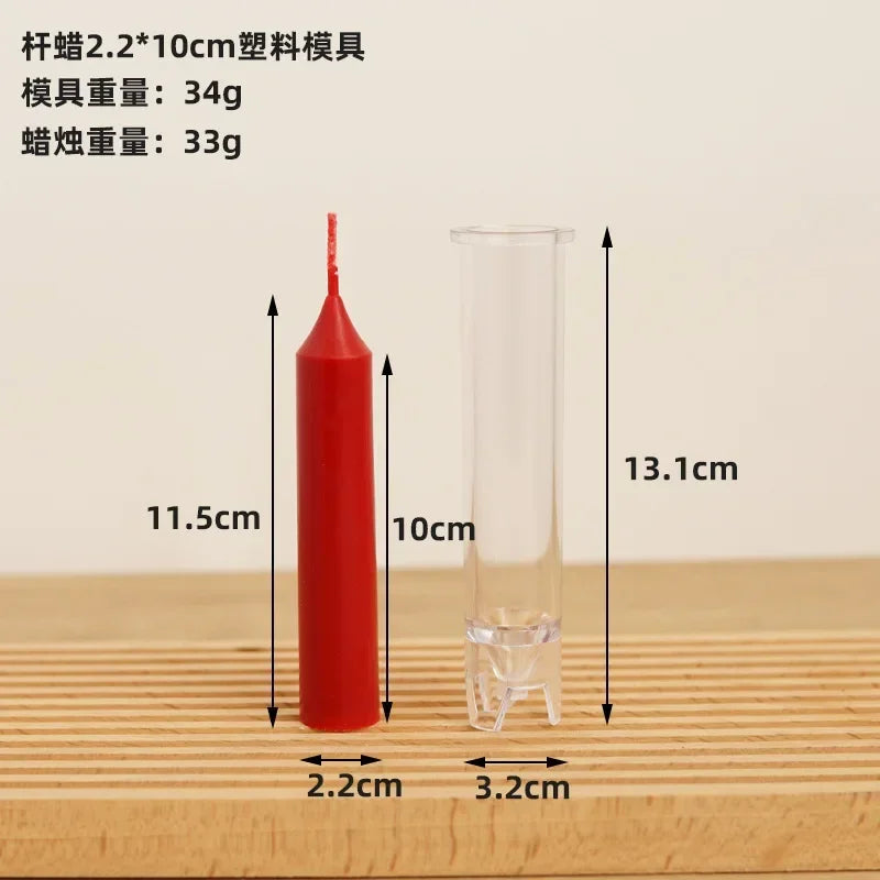 Peaked Cylindrical Candle Mold | Acrylic DIY Candle Making Kit