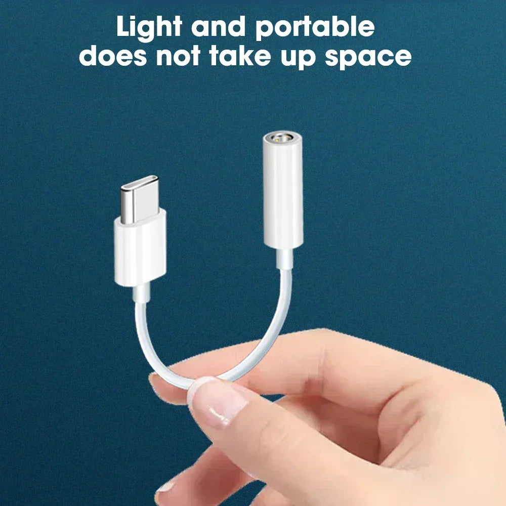USB-C to 3.5mm Headphone Adapter for iPhone 15 Series
