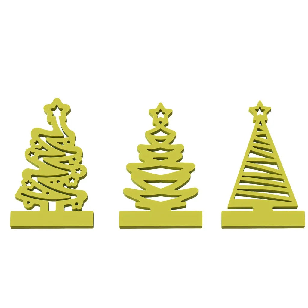 Christmas Tree Silicone Mold Set – 3 Designs | DIY Plaster