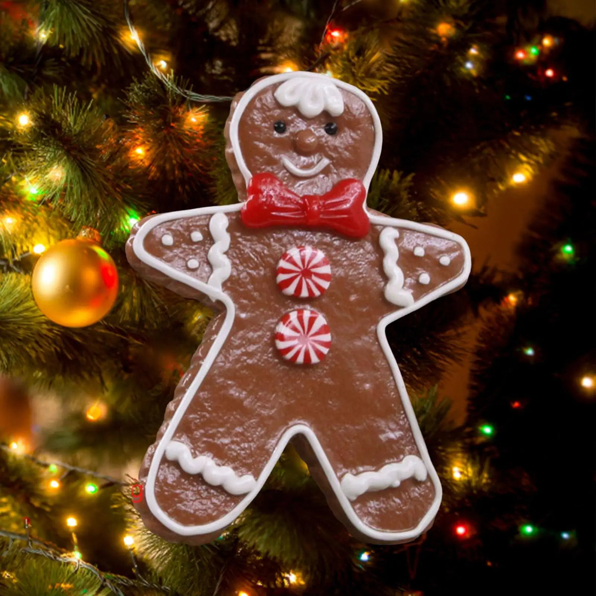 Soft Clay Gingerbread Christmas Hanging Ornament | Holiday Decor