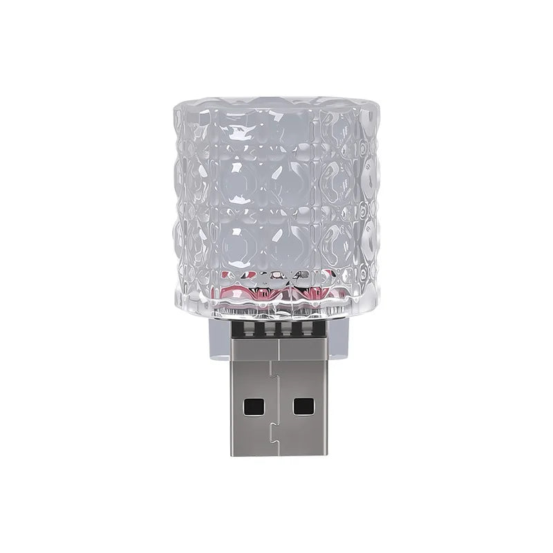 USB Car LED Atmosphere Light – 7 Colors & Gradient Touch Control