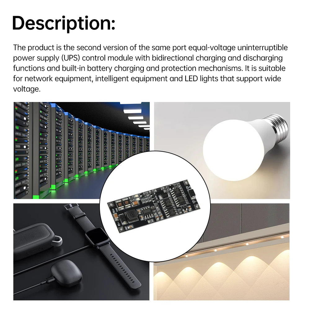 UPS Power Module 2S/3S Charging Protection Board 50W 4A