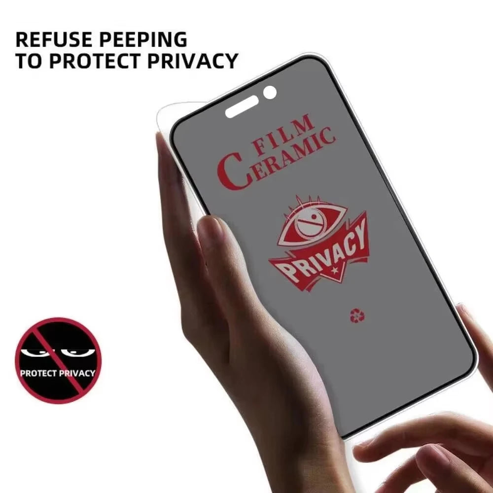 Matte Ceramic Privacy Screen Protector for iPhone – Anti-Spy
