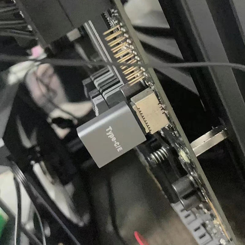 Type E to USB-C Adapter | Motherboard Front Panel Converter